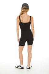 Fitted Rib-Knit Romper