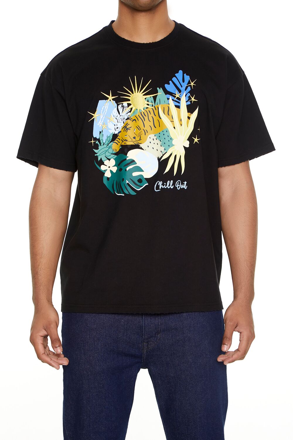 Embroidered Chill Out Graphic Tee