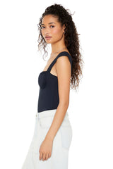 Ruched Sweetheart Bodysuit