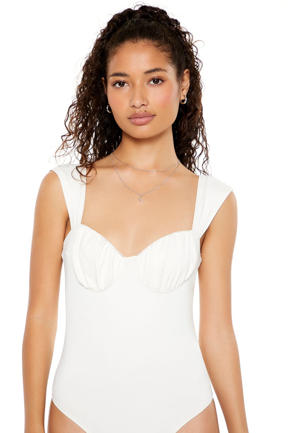 Ruched Sweetheart Bodysuit