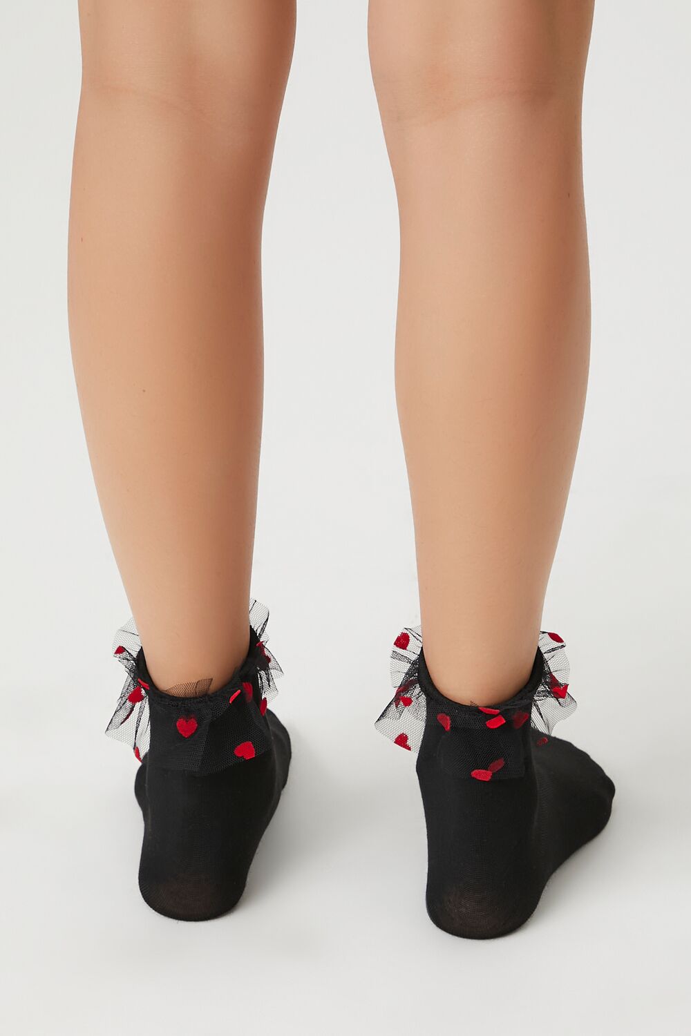 Heart Ruffle Crew Socks