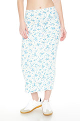 Pointelle Ditsy Floral Maxi Skirt