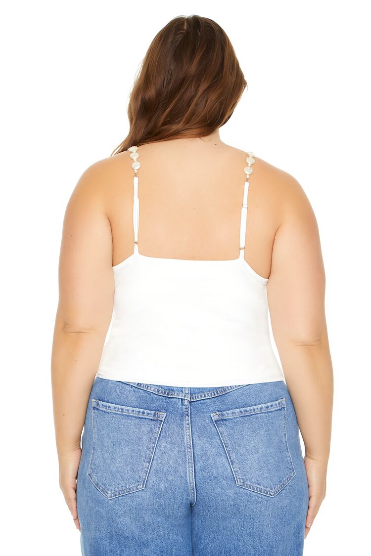 Plus Size Faux Pearl Cami
