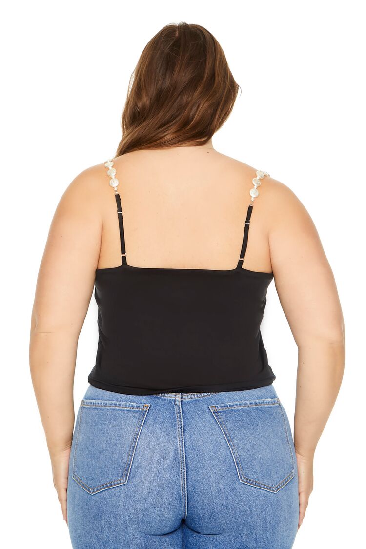 Plus Size Faux Pearl Cami