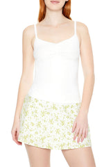 Floral Print A-Line Mini Skirt