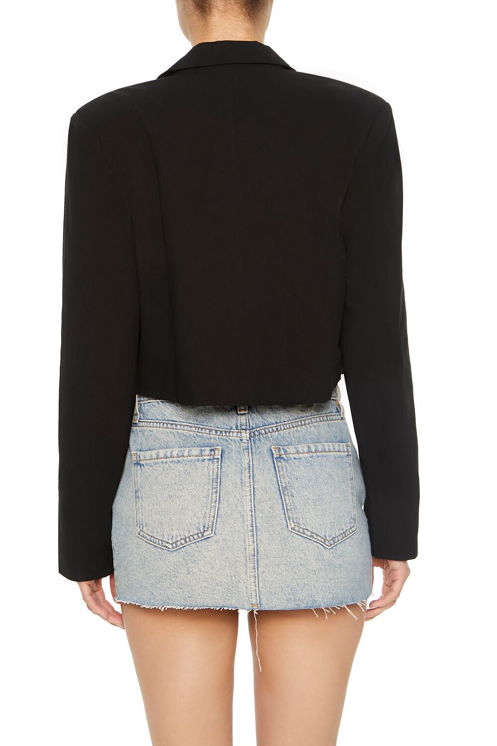 Cropped Double-Breasted Blazer
