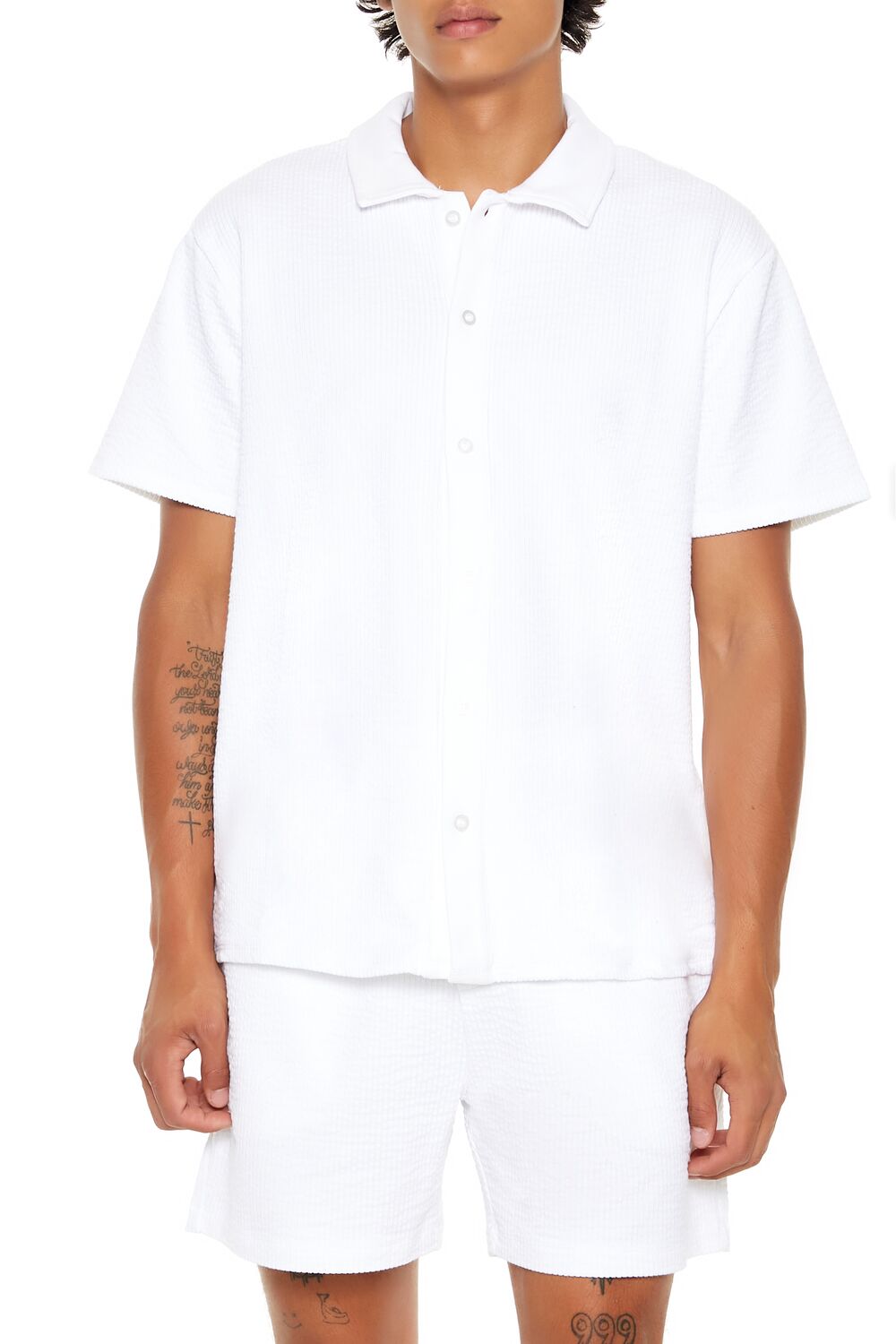 Seersucker Pinstriped Shirt