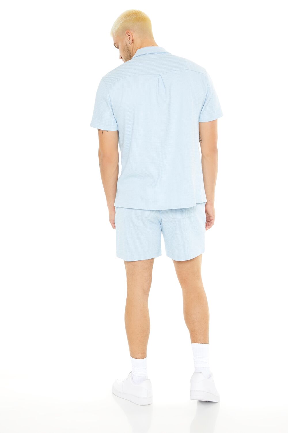 Textured Drawstring Shorts