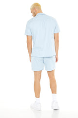 Textured Drawstring Shorts