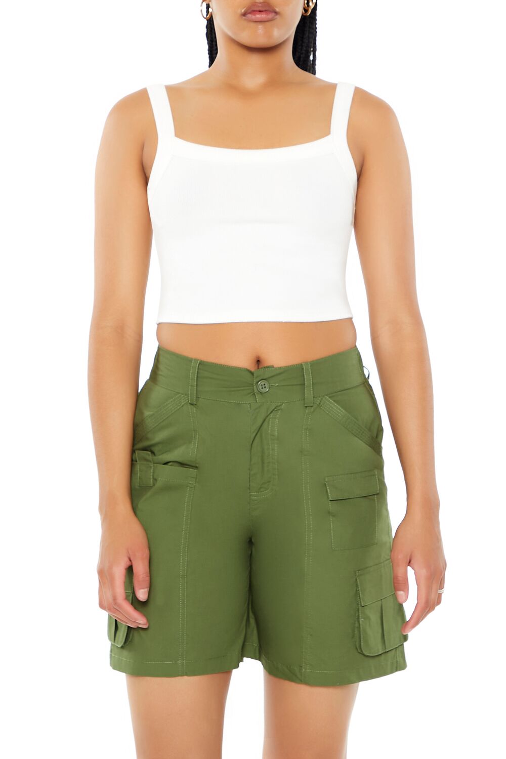 Poplin Bermuda Cargo Shorts