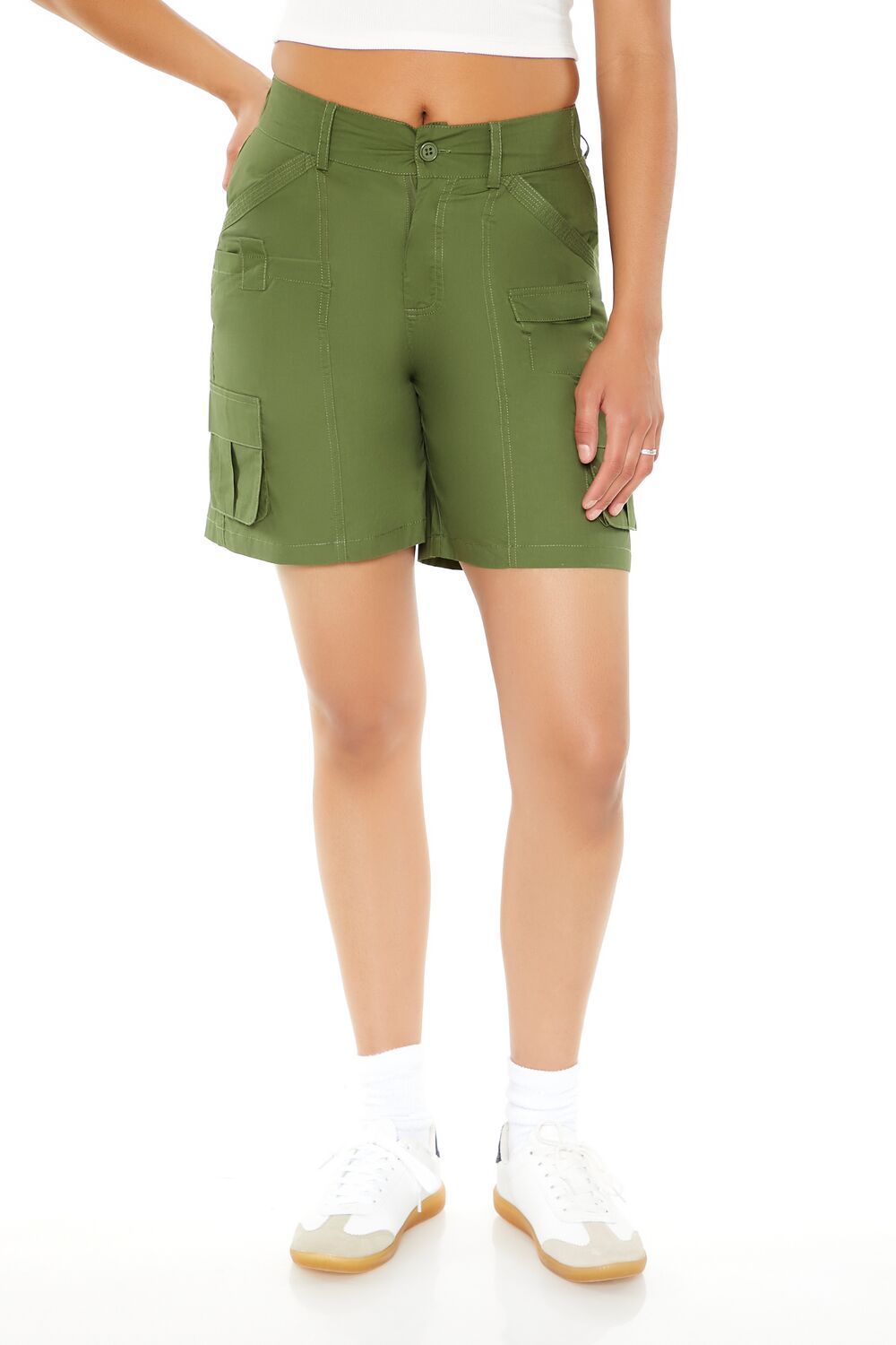 Poplin Bermuda Cargo Shorts