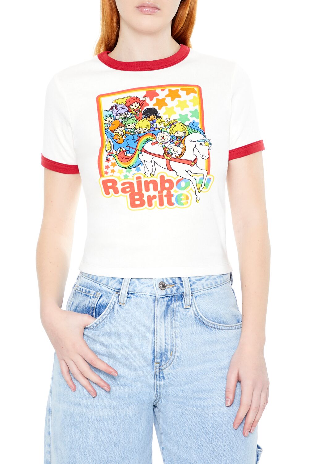 Rainbow Brite Graphic Ringer Tee