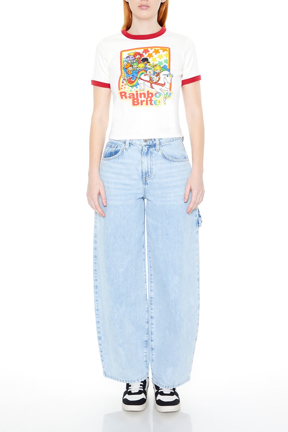 Rainbow Brite Graphic Ringer Tee