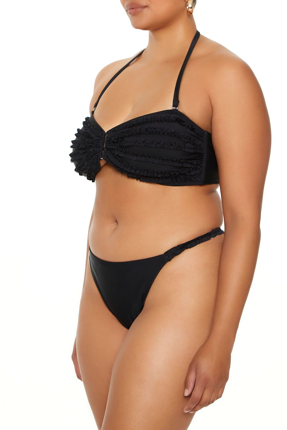 Plus Size Ruffle Bikini Bottoms
