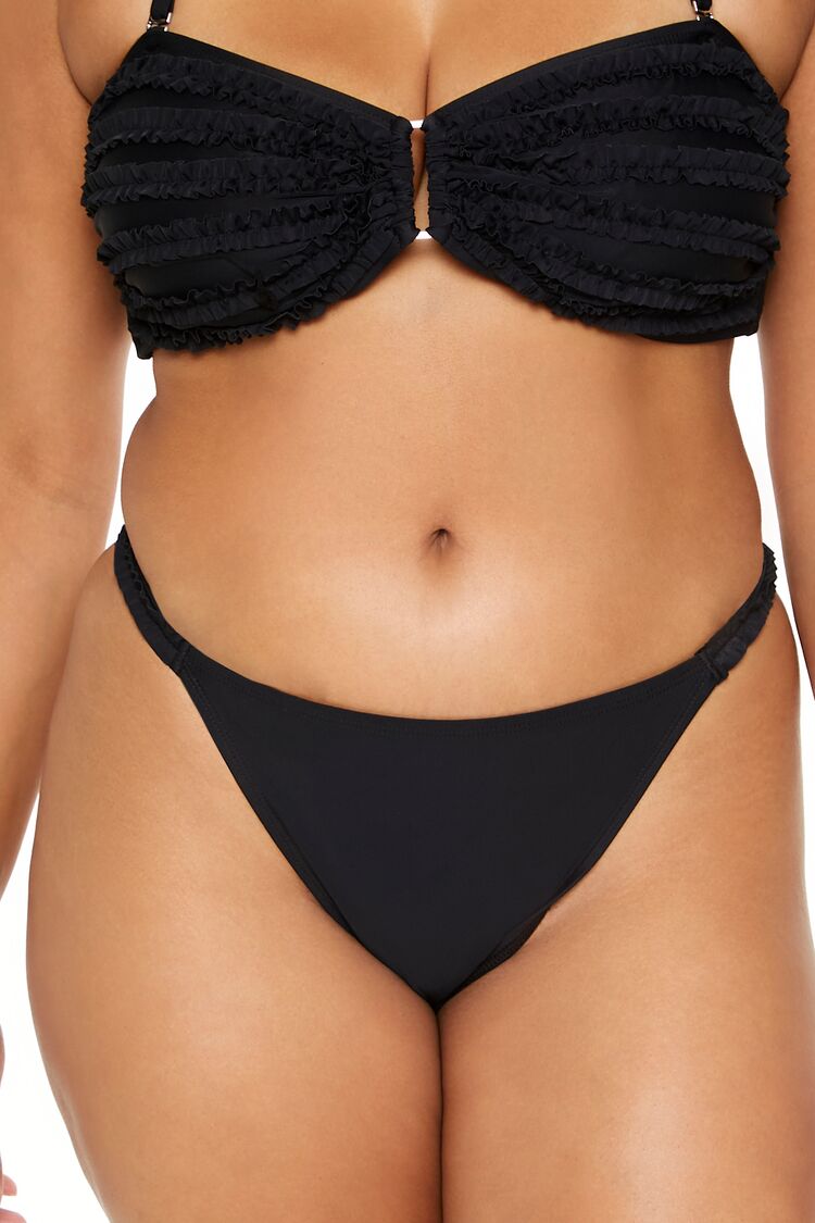 Plus Size Ruffle Bikini Bottoms