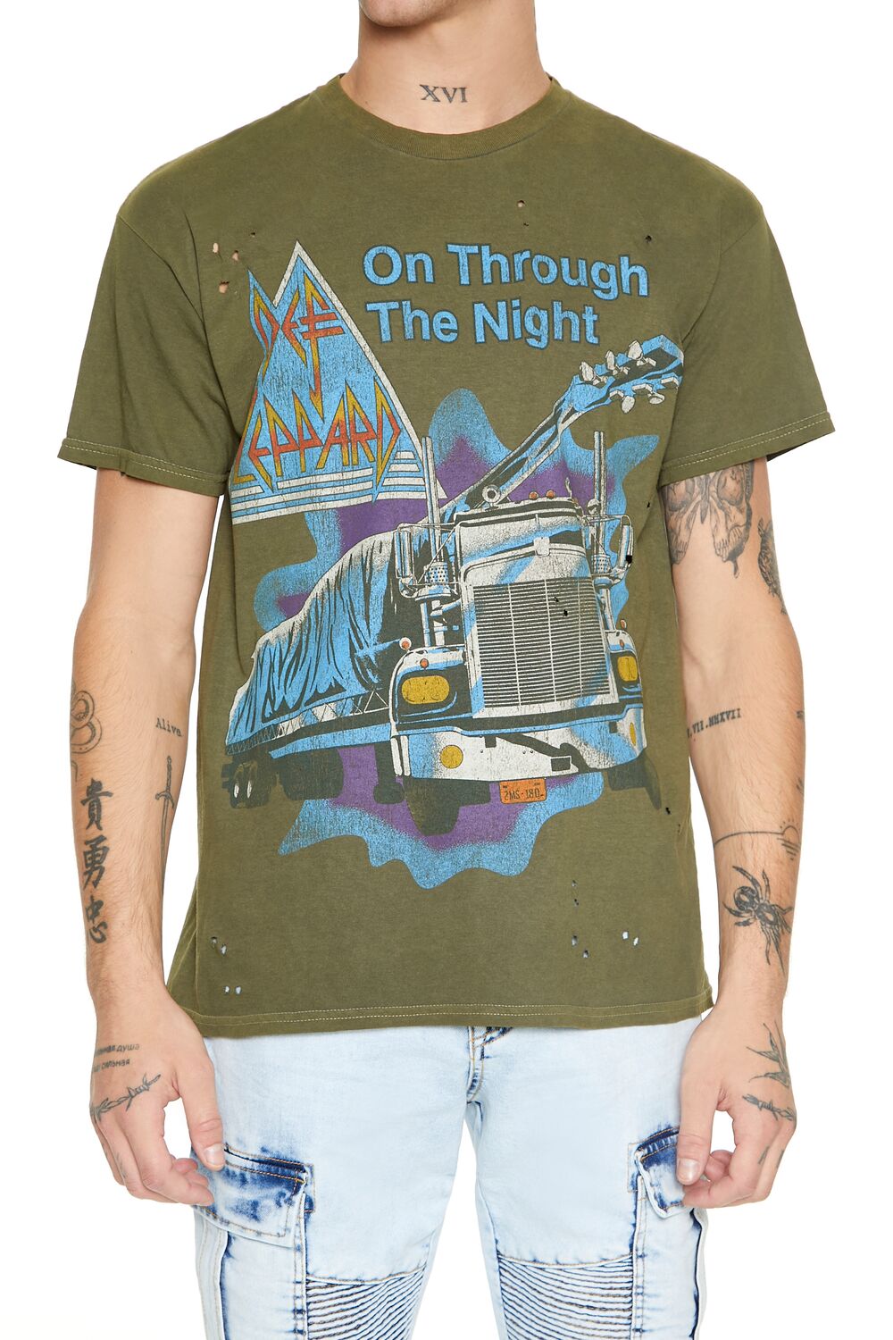 Distressed Def Leppard Graphic Tee