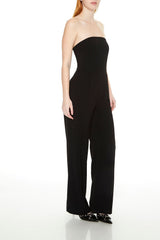 Strapless Straight-Leg Jumpsuit