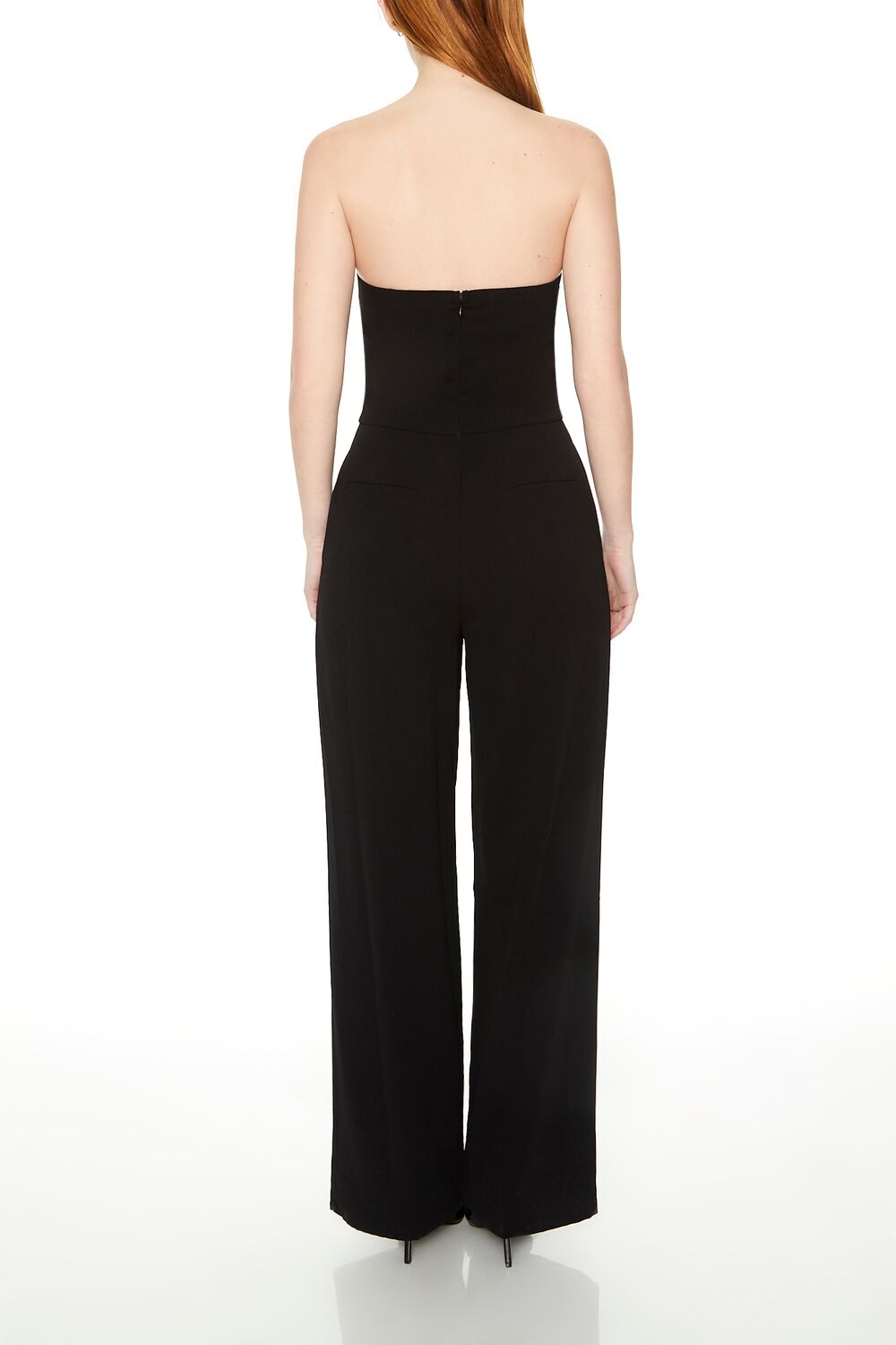 Strapless Straight-Leg Jumpsuit