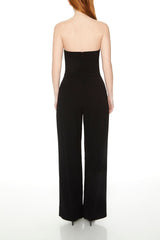 Strapless Straight-Leg Jumpsuit