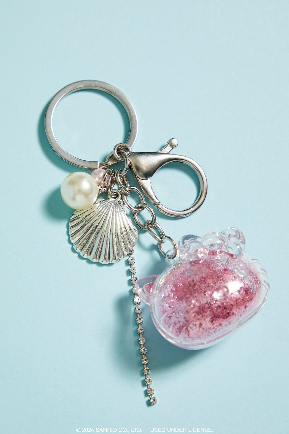 Seashell Hello Kitty Charm Keychain