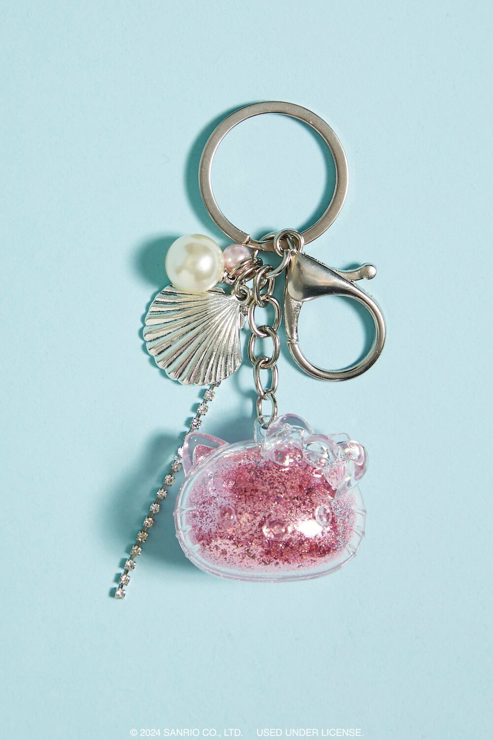Seashell Hello Kitty Charm Keychain