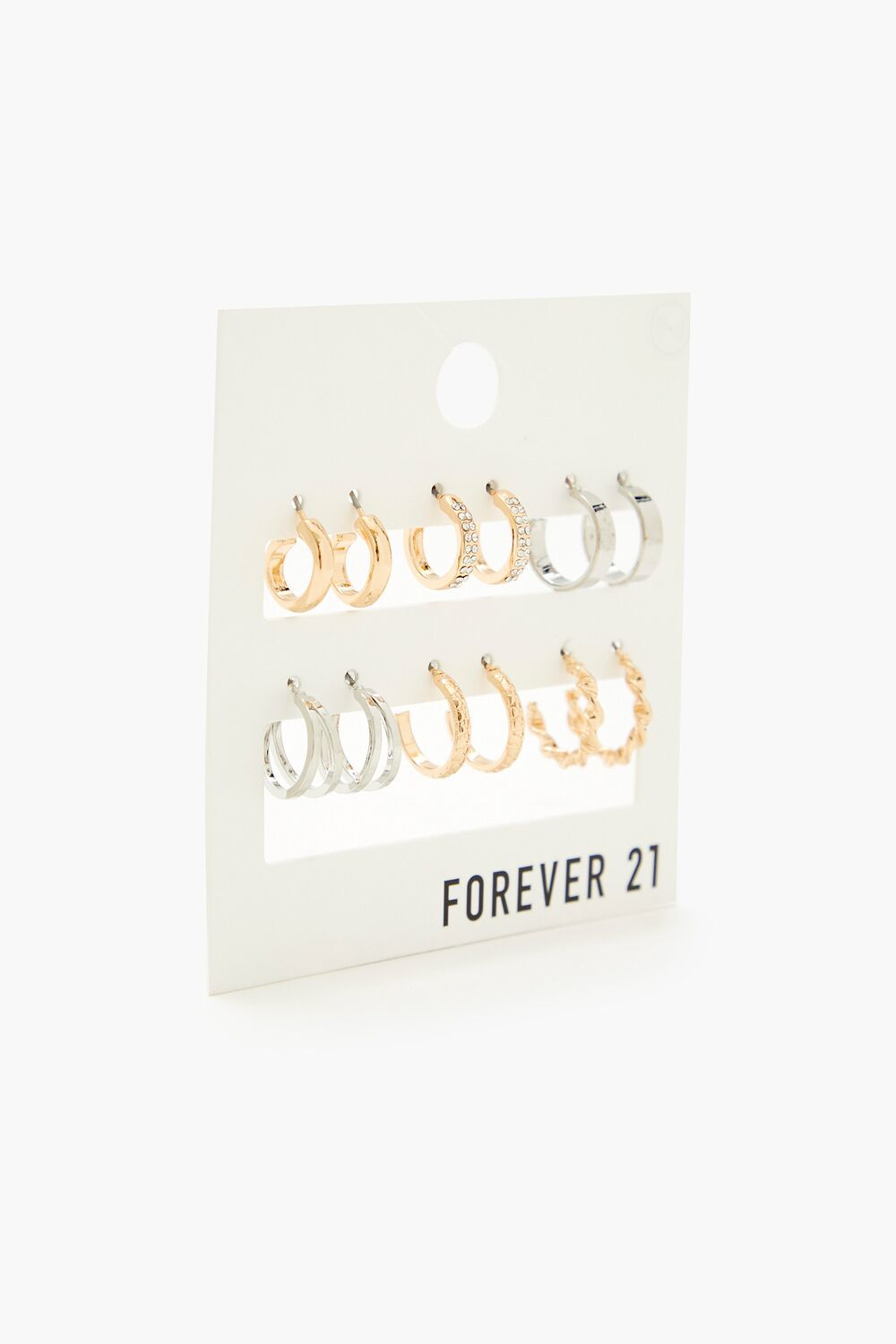 Rhinestone Hoop Earring Set