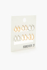 Rhinestone Hoop Earring Set