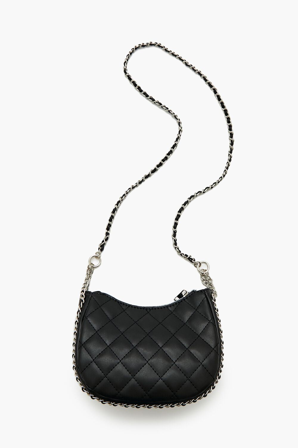 Quilted Crescent Crossbody Bag