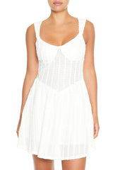 Textured Bustier Mini Dress