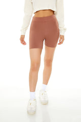 Cotton-Blend High-Rise Biker Shorts