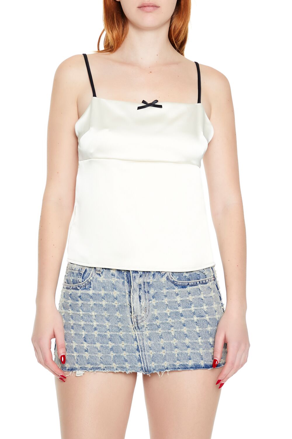 Satin Tie-Back Bow Cami