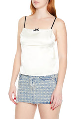 Satin Tie-Back Bow Cami