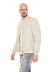 Drop-Sleeve Bomber Jacket