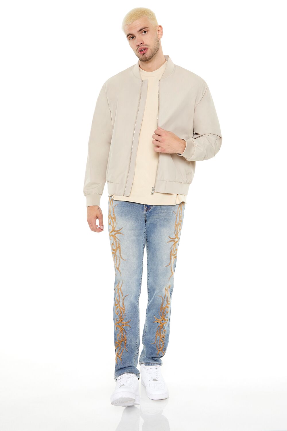 Drop-Sleeve Bomber Jacket
