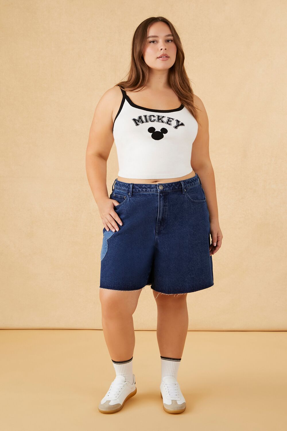 Plus Size Disney Mickey Sweater-Knit Cami