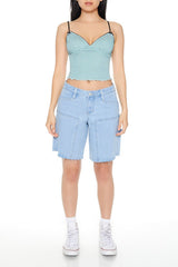 Gingham Plaid Cropped Cami