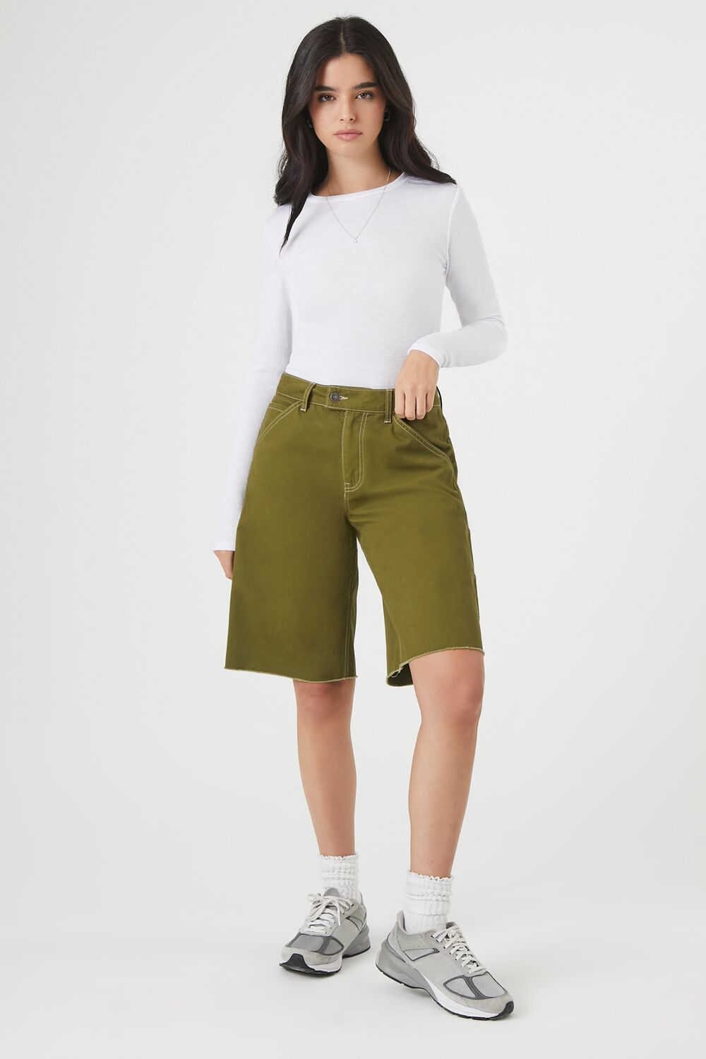Ribbed Long-Sleeve Bodysuit