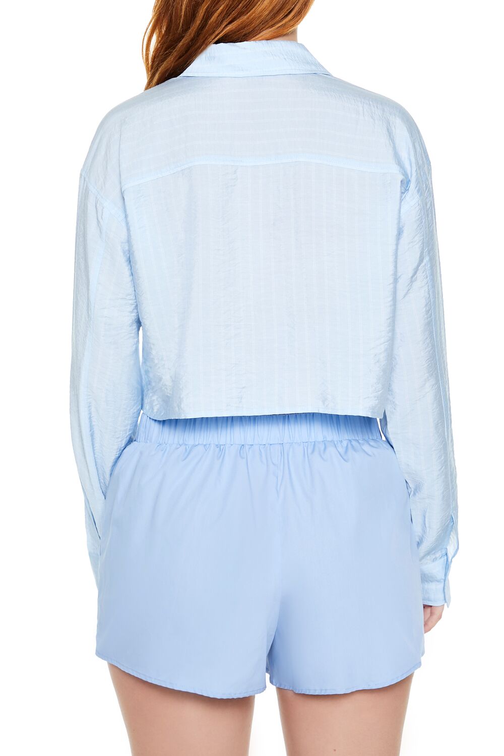 Cropped Pinstripe Shirt