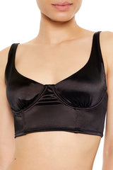 Satin Hook-and-Eye Bra
