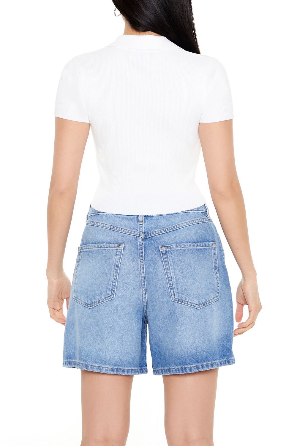 Ribbed Sweater-Knit Crop Top
