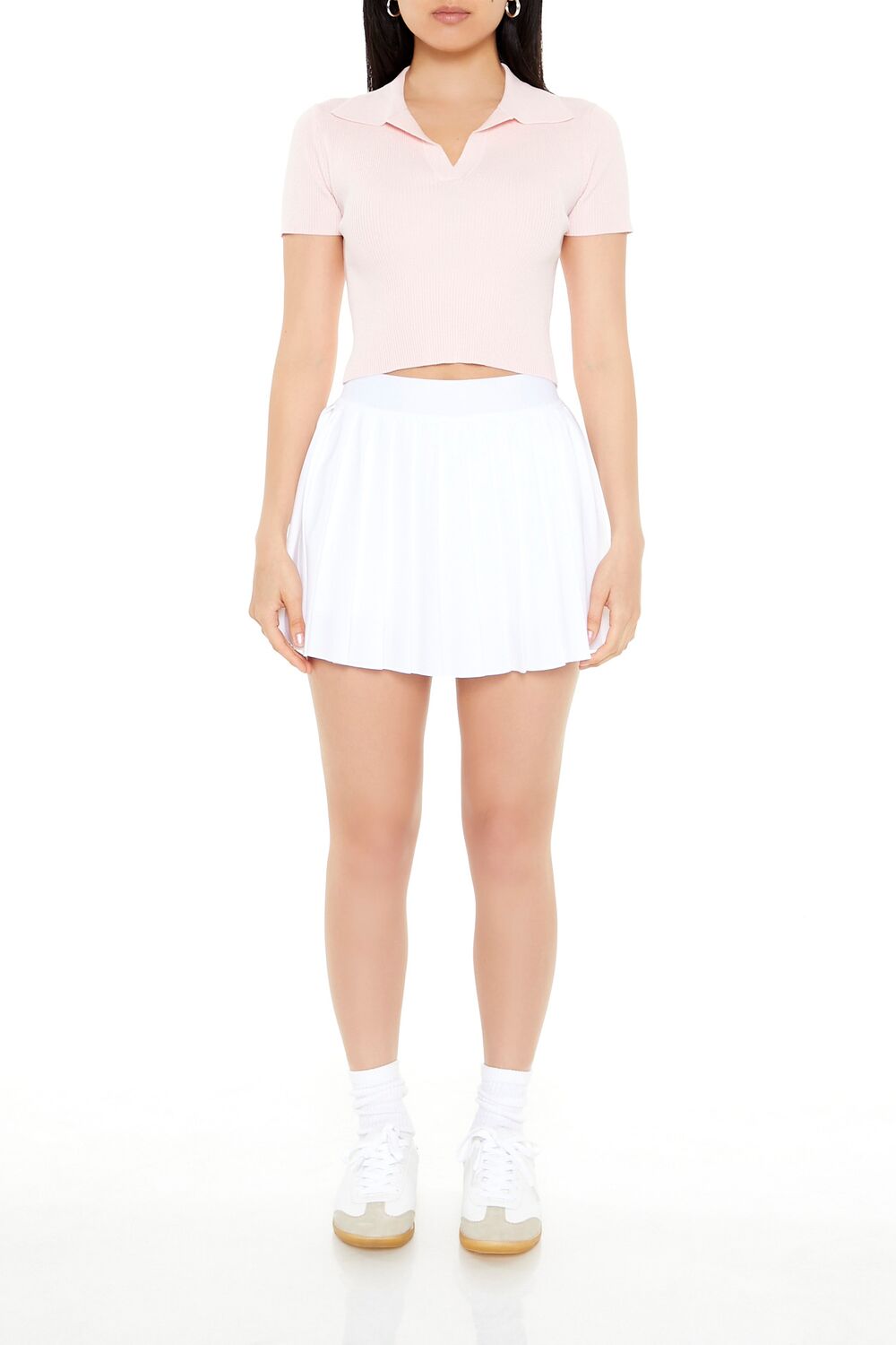 Ribbed Sweater-Knit Crop Top