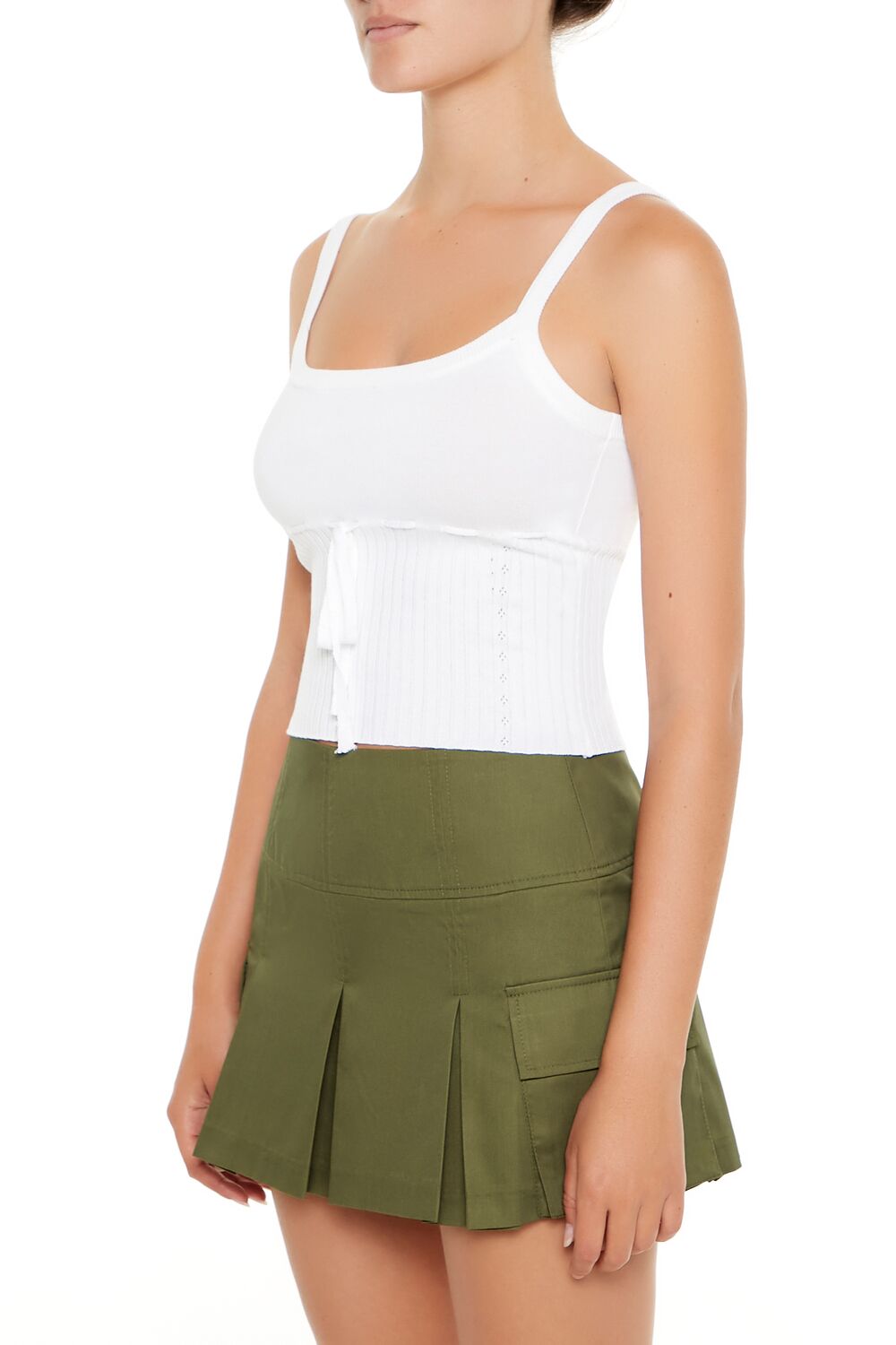 Sweater-Knit Cropped Cami