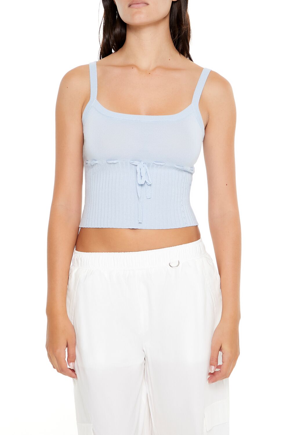 Sweater-Knit Cropped Cami