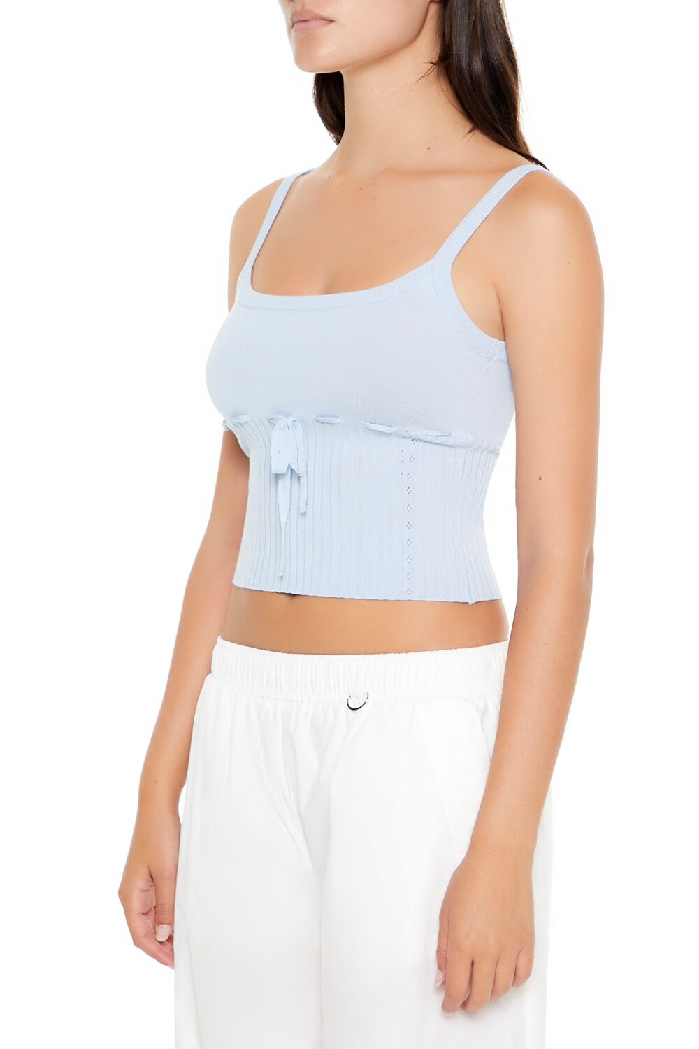 Sweater-Knit Cropped Cami