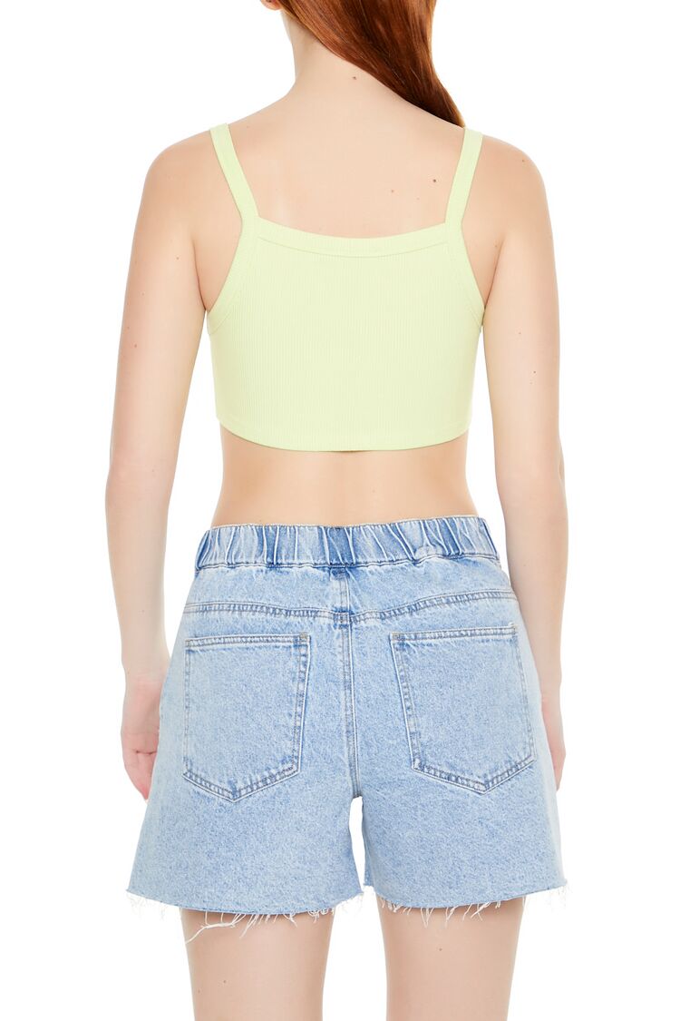 Rib-Knit Cropped Cami