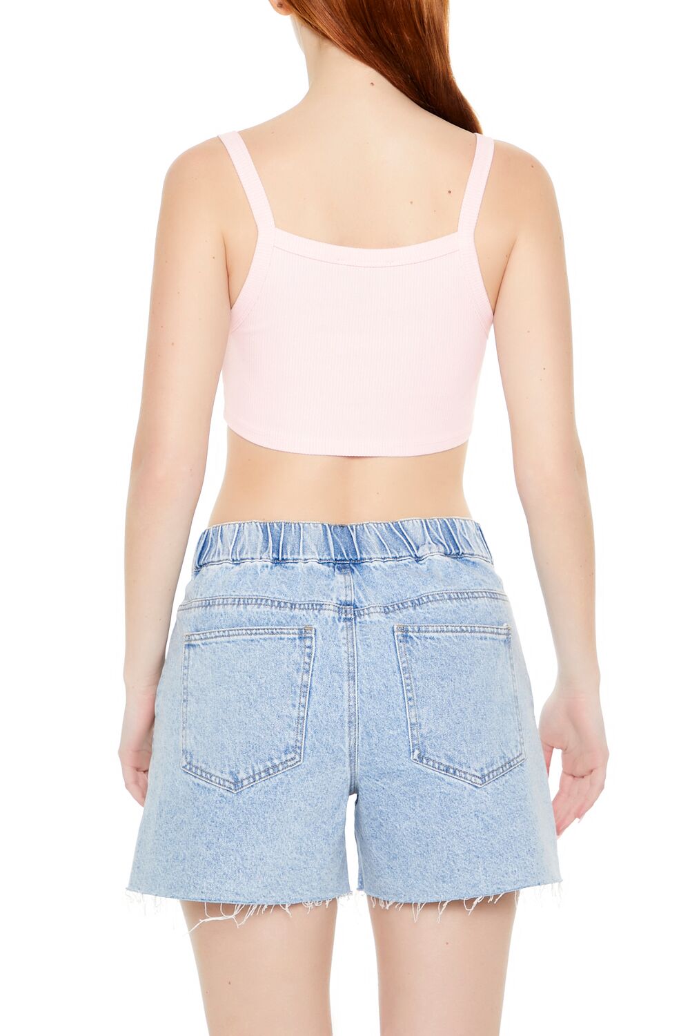 Rib-Knit Cropped Cami