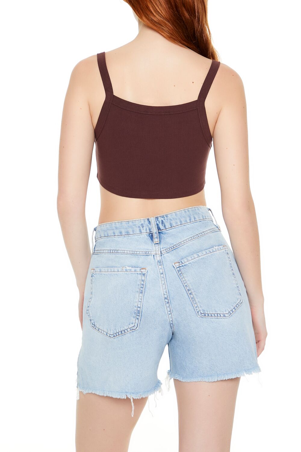 Rib-Knit Cropped Cami