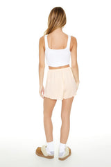 Sweater-Knit Bow Shorts