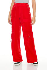 Wide-Leg Utility Cargo Pants