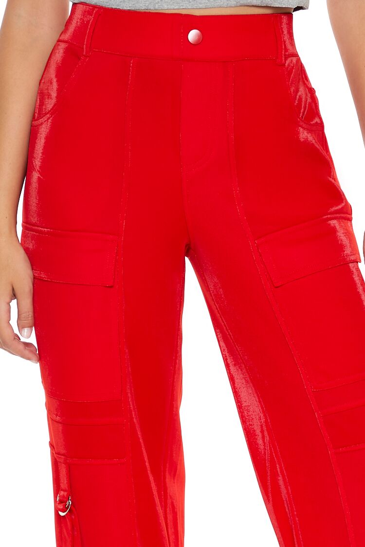 Wide-Leg Utility Cargo Pants